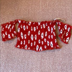 Forever 21 red crop top. Size small.
